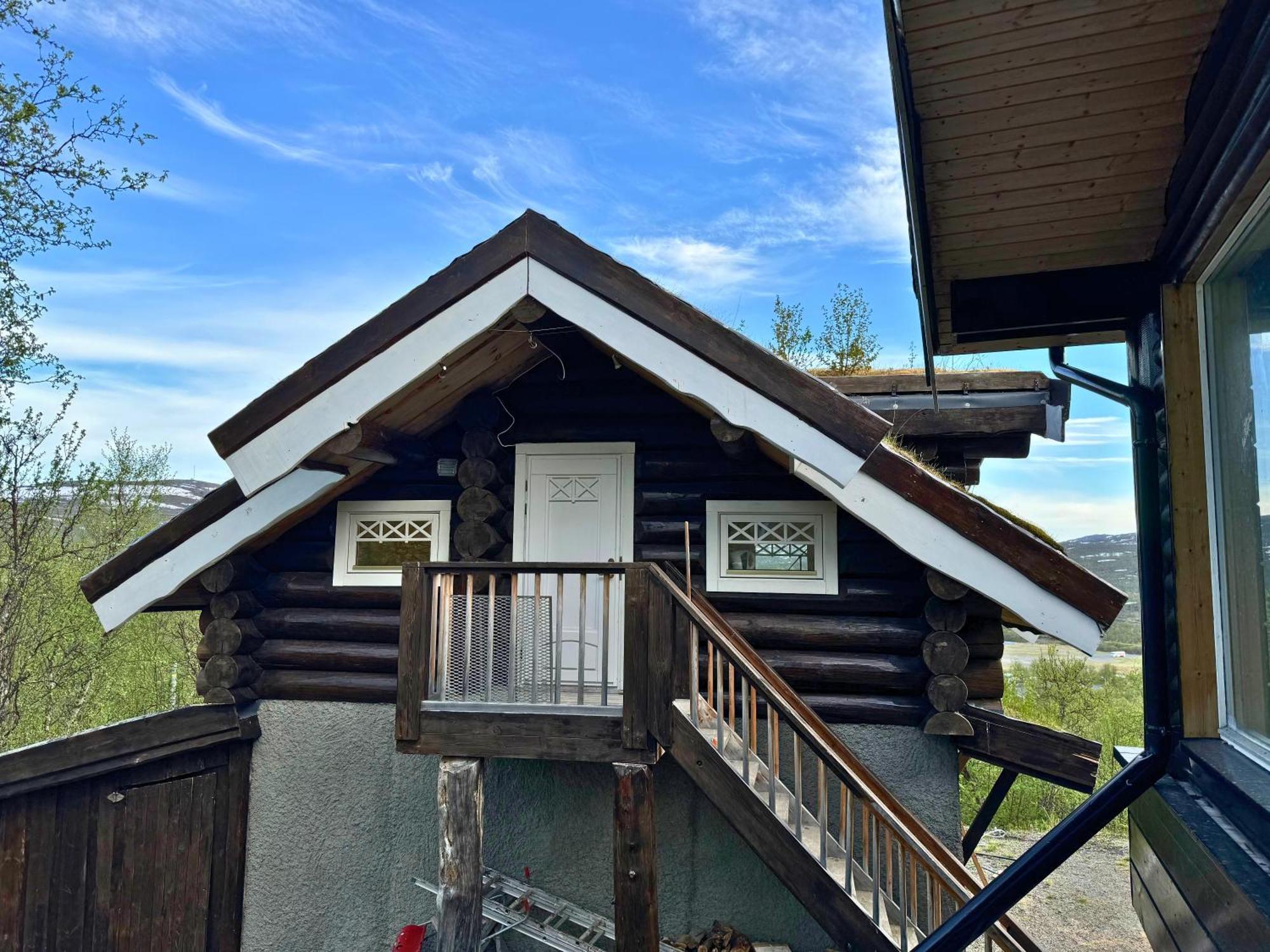 Unique Arctic Timber Cabin Skaidi Exterior foto